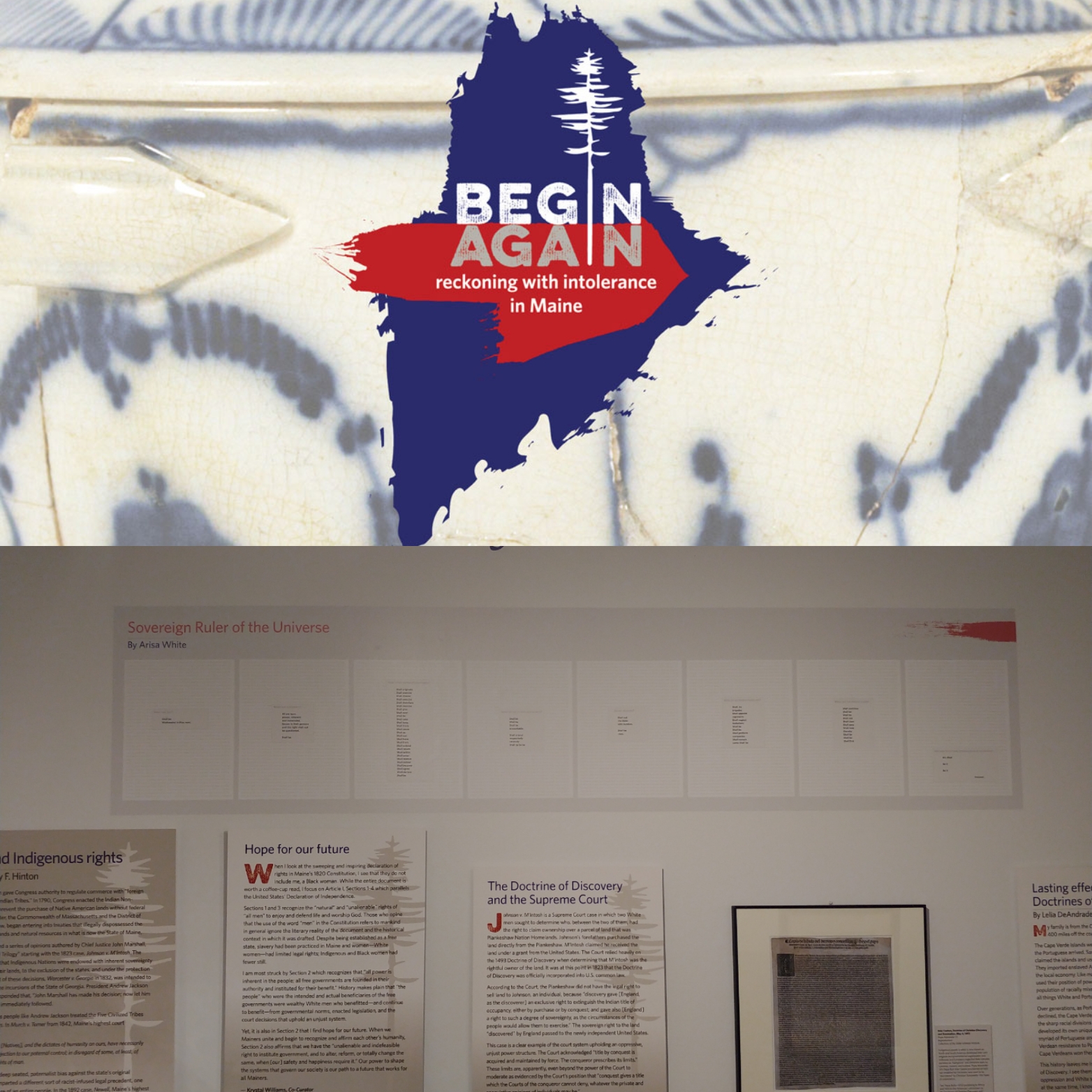 BEGIN AGAIN: reckoning with intolerance in Maine at the Maine Historical Society